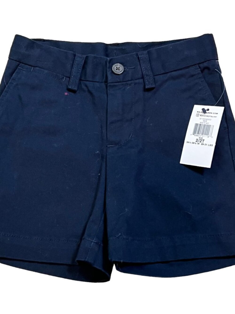 Ralph Lauren Navy Blue Boys Chino Shorts 2T NWT